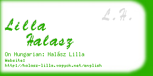 lilla halasz business card